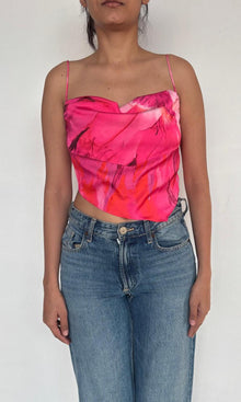 Womens | Abira Polyester Satin Lycra Top | Pink