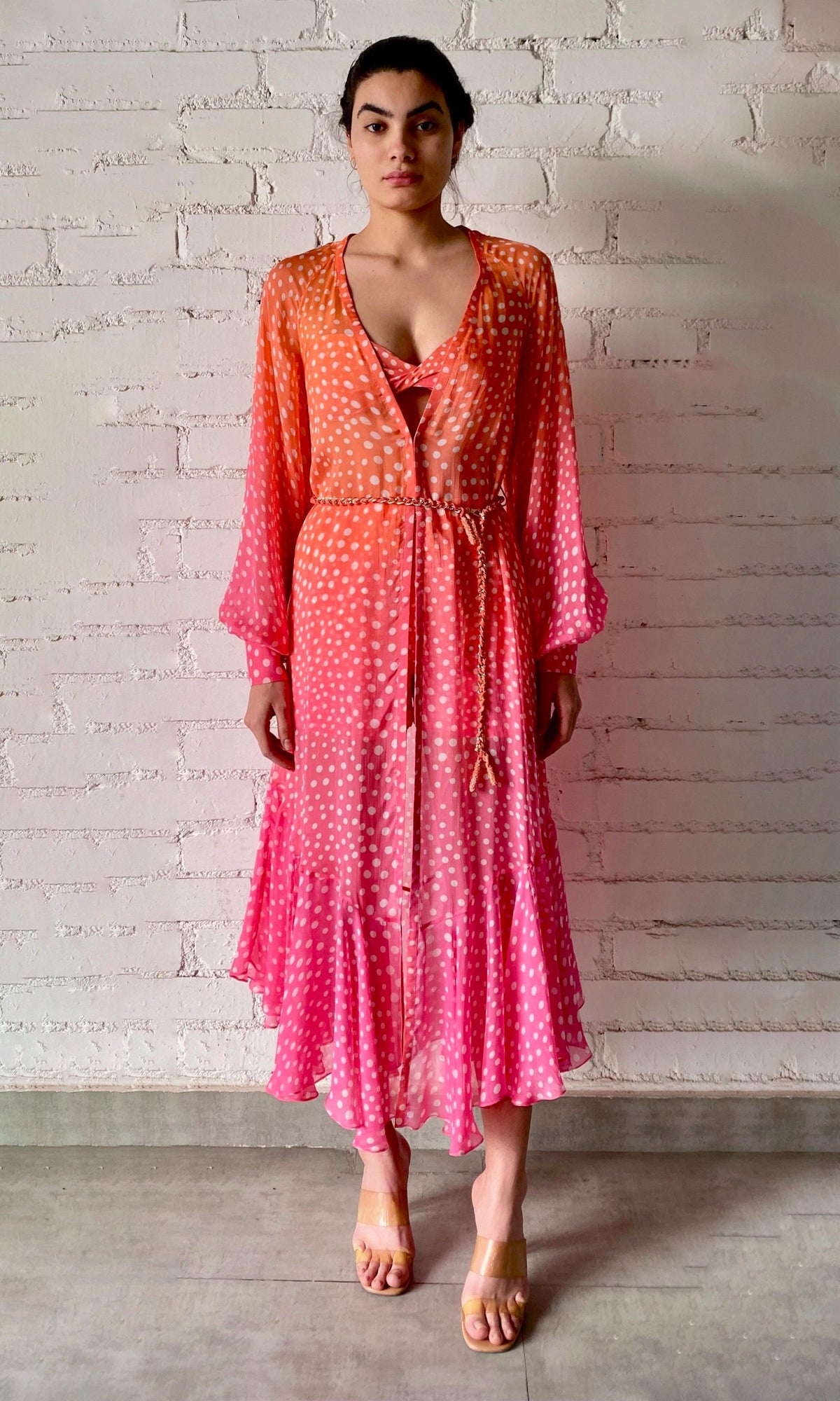 Womens | Blaire Flat Chiffon Cape | Pink