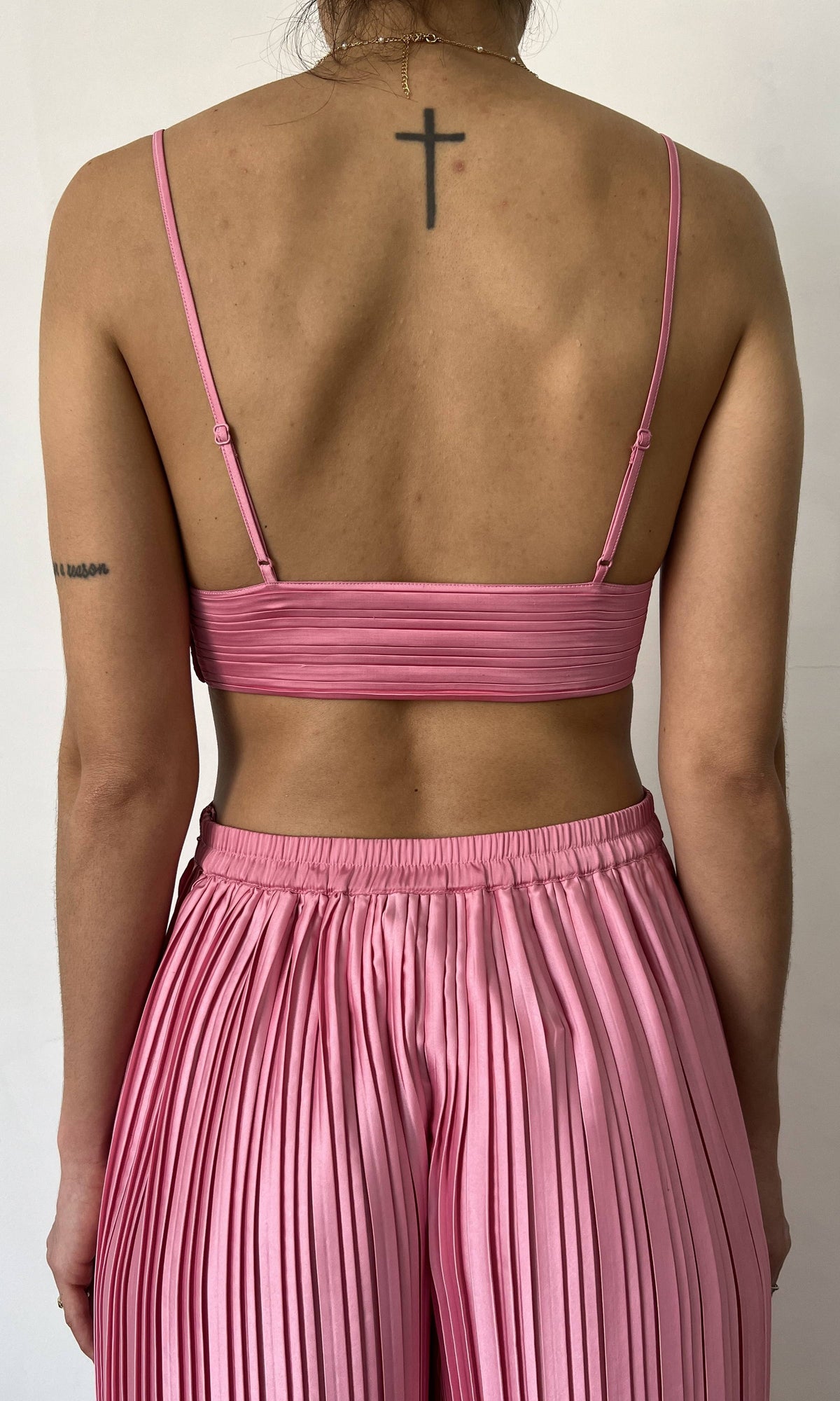 Womens | Bree Polyester Satin Bandeau | Pink