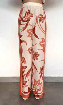 Womens | Ciro Viscose Crepe Heavy (Skw 3202) Elasticated Pyjama Pants | Beige Brown