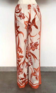 Womens | Ciro Viscose Crepe Heavy (Skw 3202) Elasticated Pyjama Pants | Beige Brown