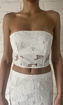Womens | Coco Polyester Lace Top | White