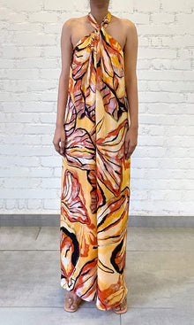 Womens | Cress Viscose Satin Jumpsuit | Beige