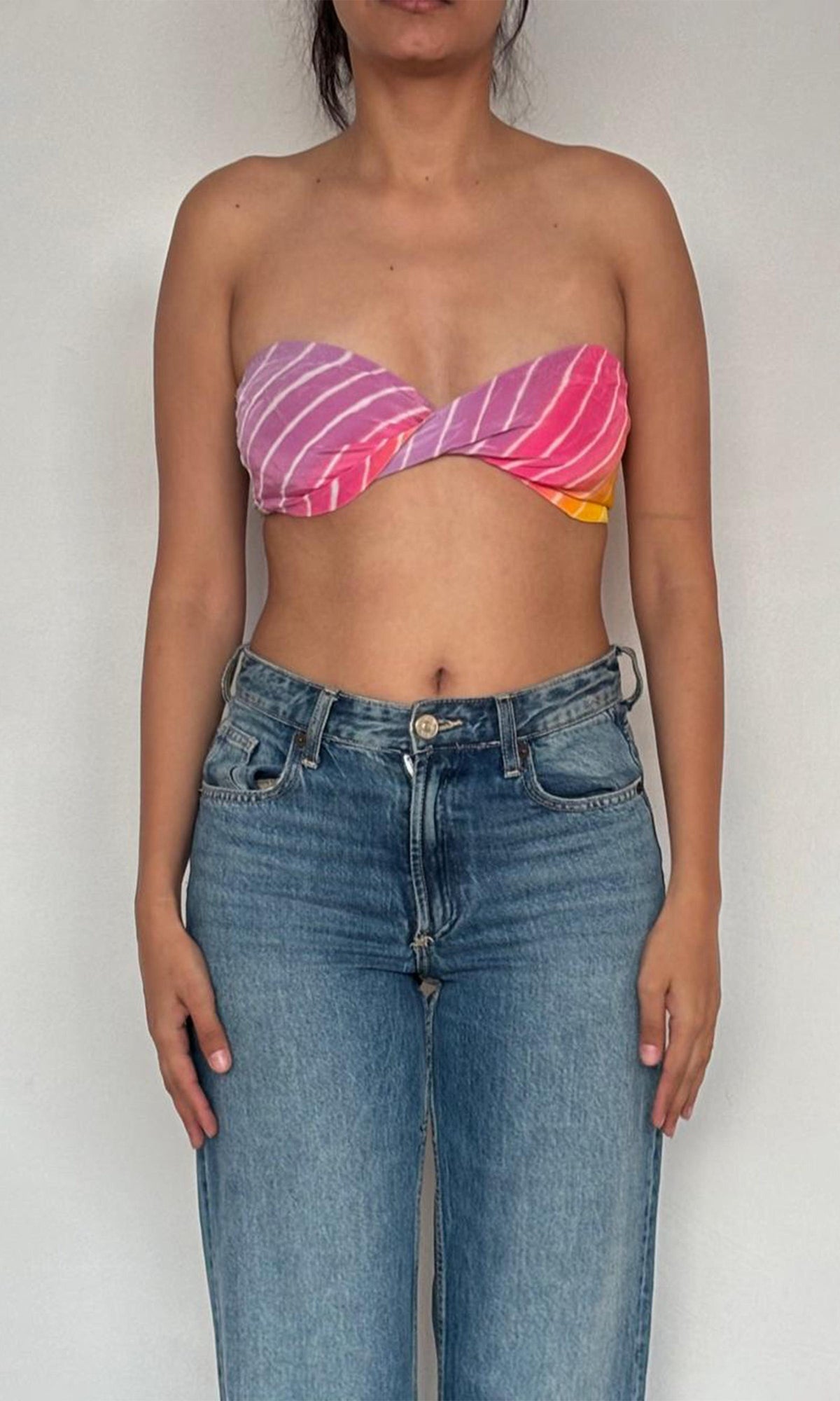 Womens | Evie Tanish Crepe Bandeau | Multi