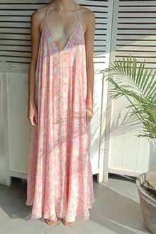 Long Dress | Peach/Butter Yellow