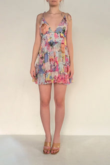 V-Neck Short Dress | Multi