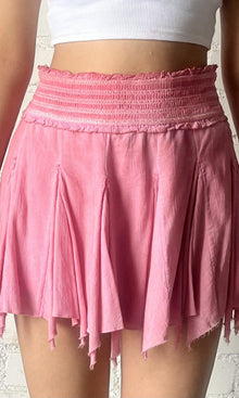 Womens | Inv Cotton Short Skirt | Pink