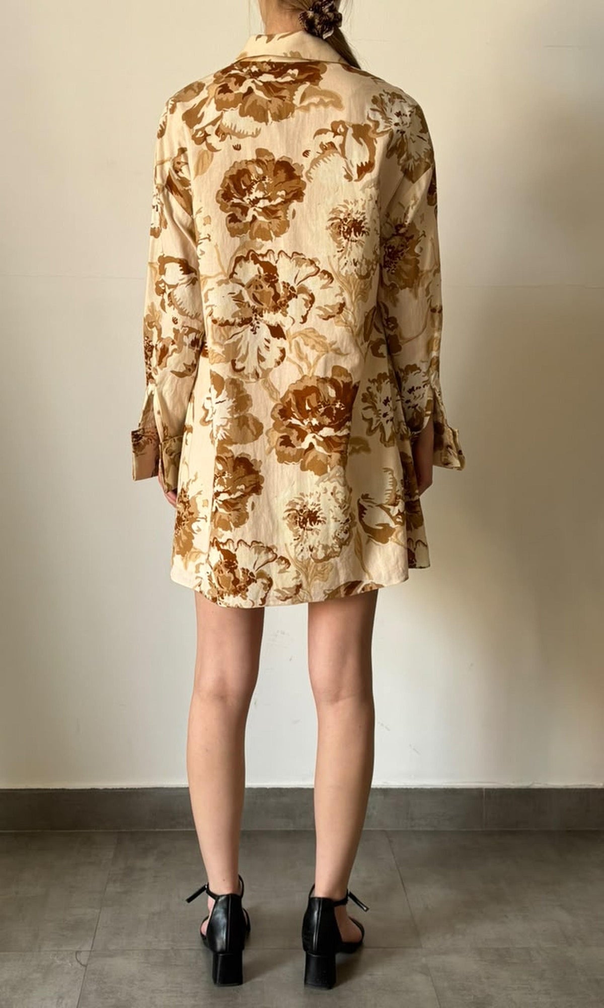 Womens | Inv Cotton Flex Long Sleeve Shirt | Beige Multi
