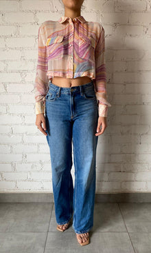 Womens | Inv Viscose Crinkle Chiffon Top | Multi