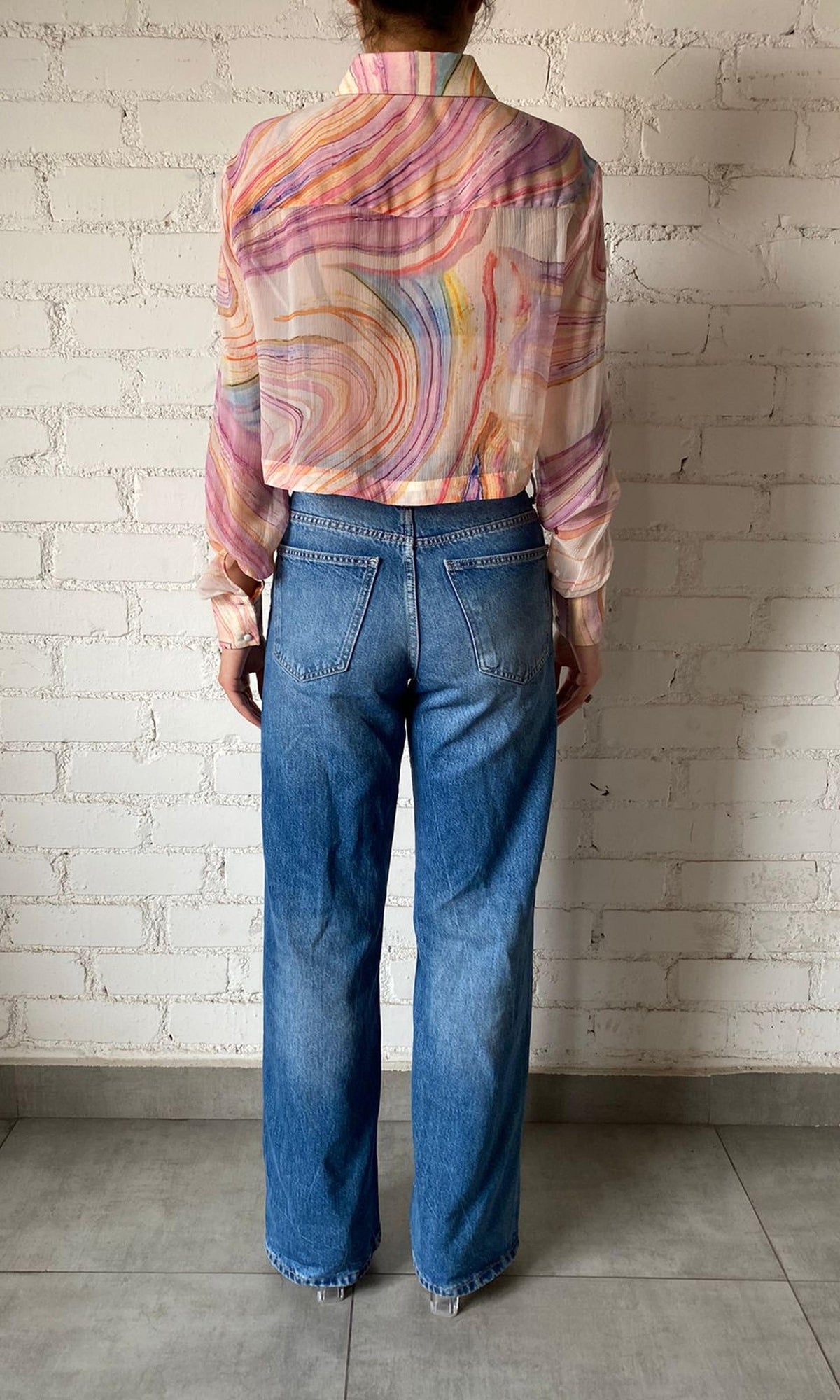 Womens | Inv Viscose Crinkle Chiffon Top | Multi