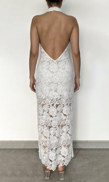 Womens | Inv Polyester Chemical Lace Long Dress | Midi Dress