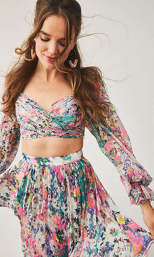 Womens | Lelia Chiffon Bandeau | Multicolor