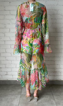 Womens | Lora Viscose Crepe Shorts | Multicolor Hibiscus