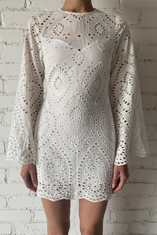 Pearl Short Dress | White