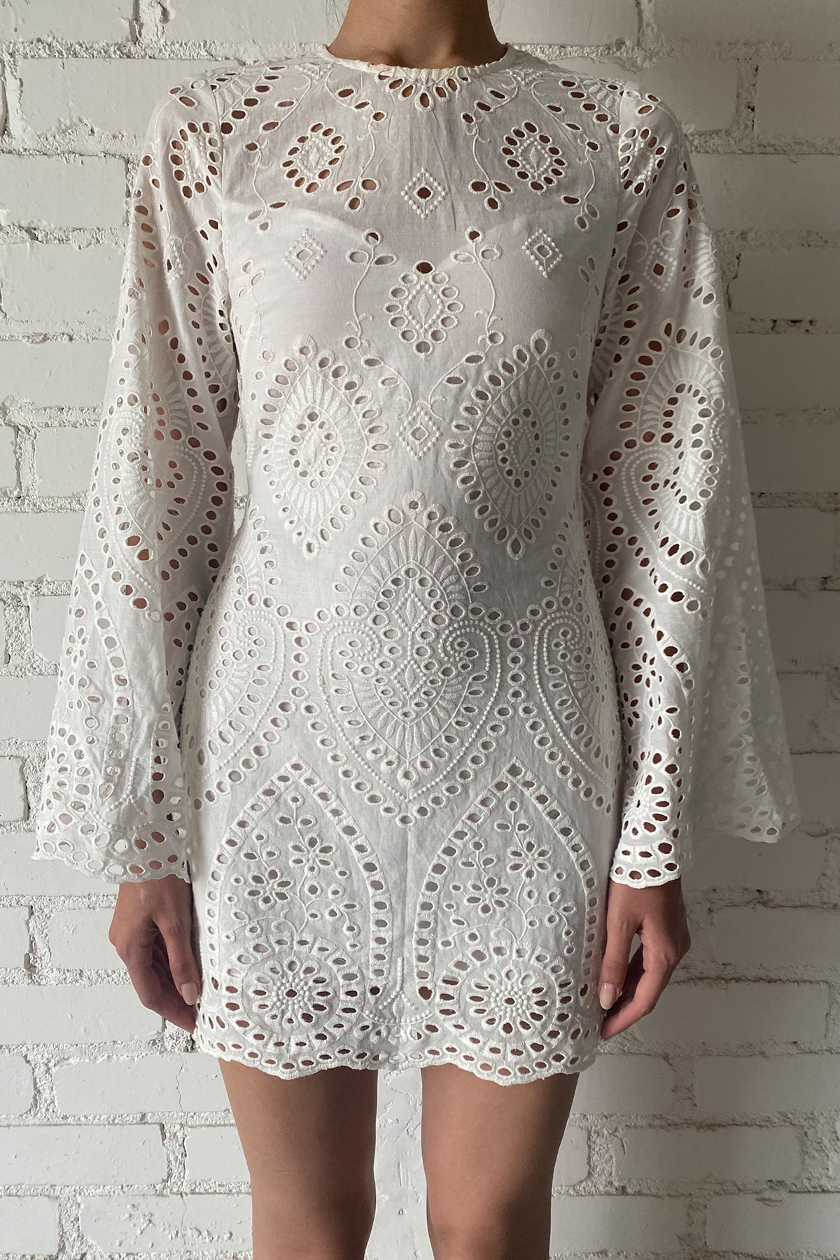 Pearl Short Dress | White