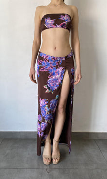 Womens | Shay Polyester Satin Bandaeu | Brown