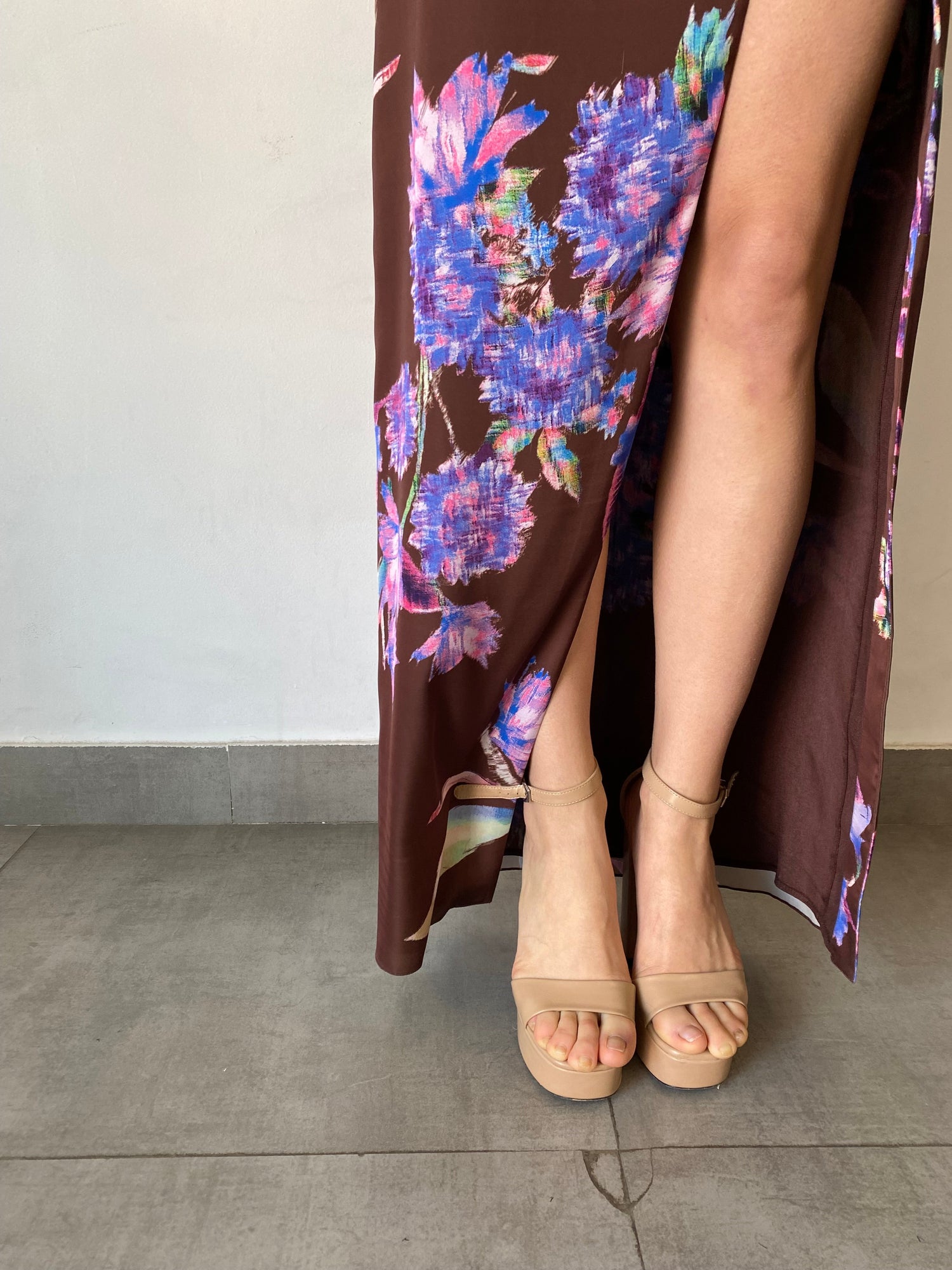 Shay Long Skirt | Brown