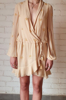 Stella Short Dress | Nude