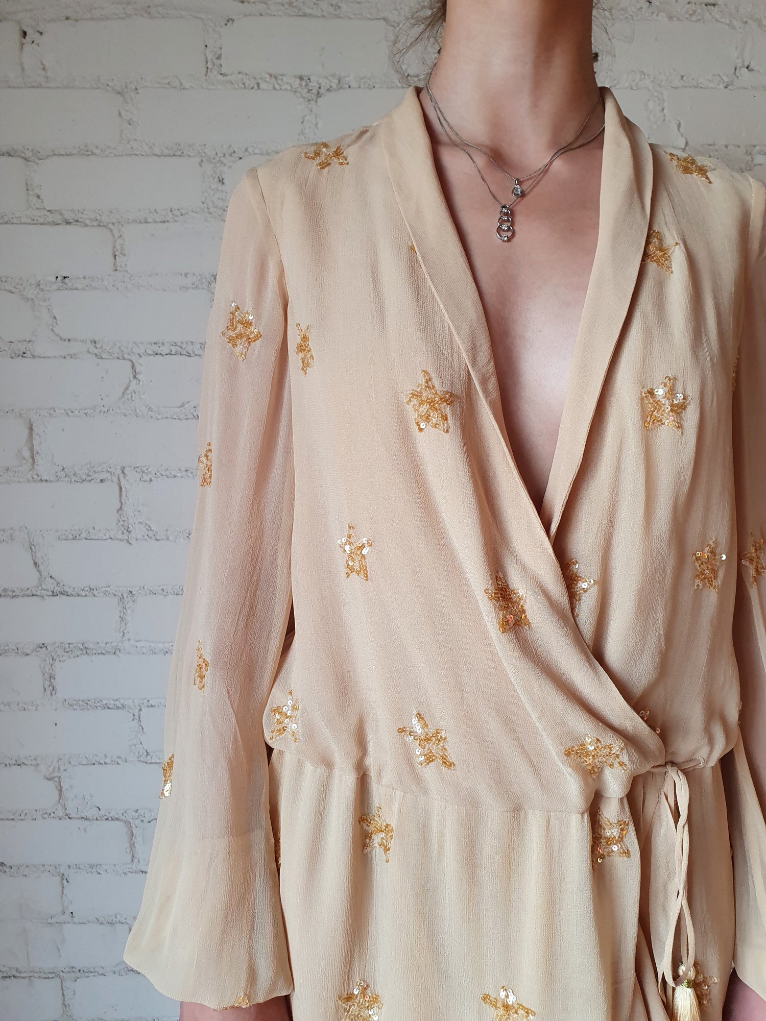 Stella Short Dress | Nude