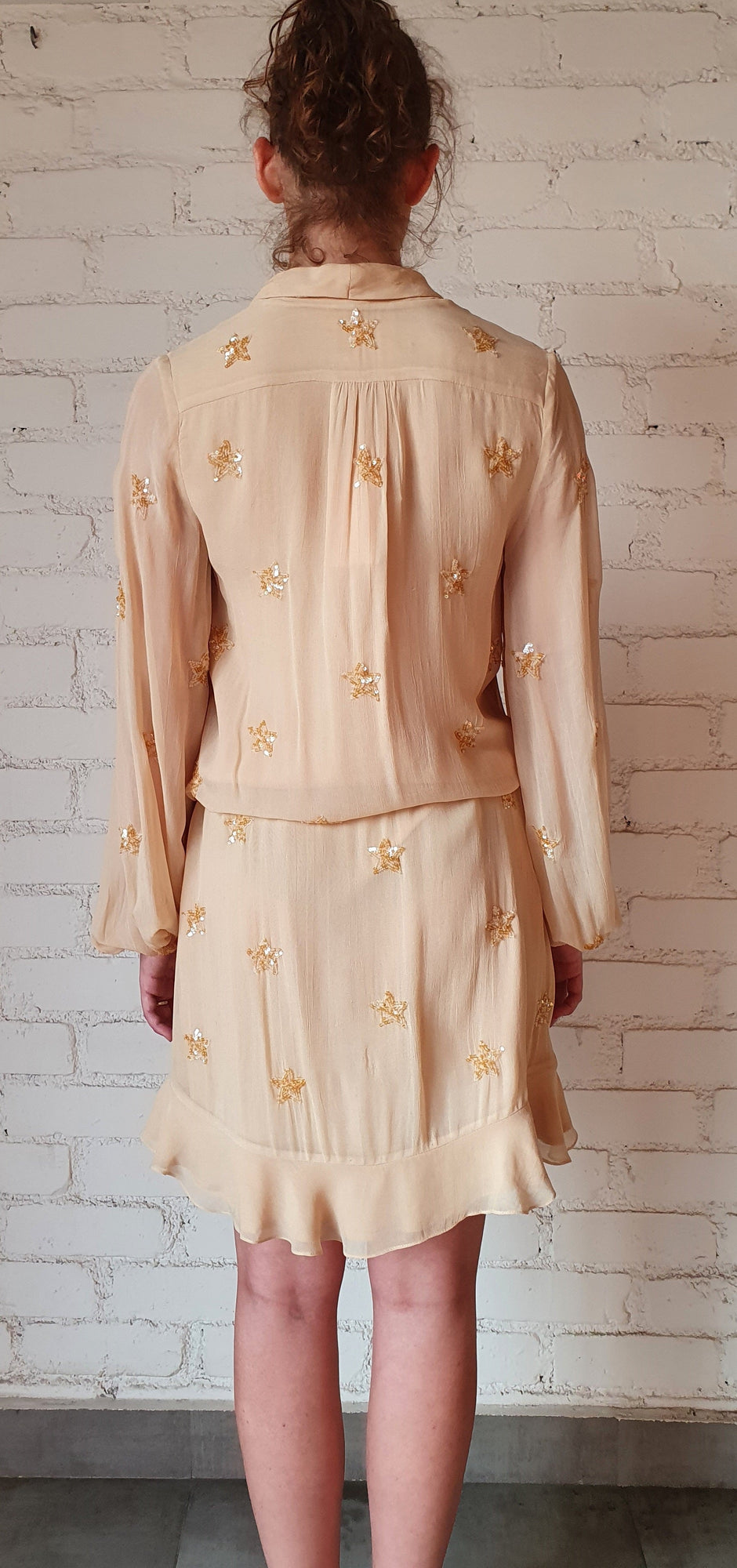 Stella Short Dress | Nude