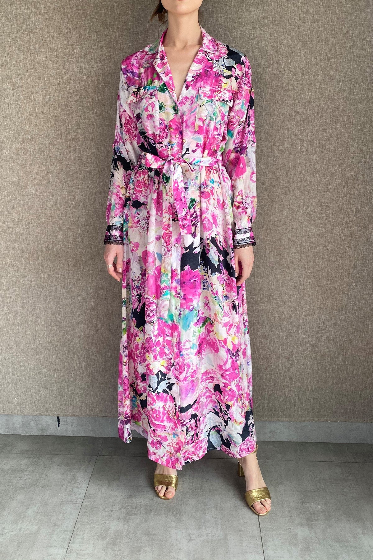 Long Dress | Pink/Black