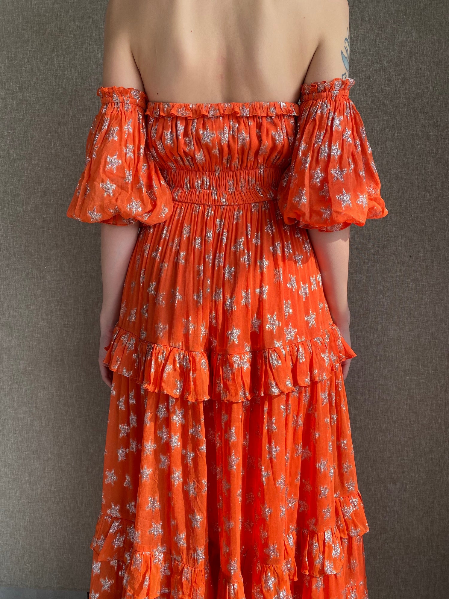 High-Low Long Dress | Orange