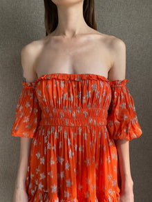 High-Low Long Dress | Orange