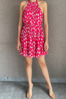 Halterneck Short Dress | Pink