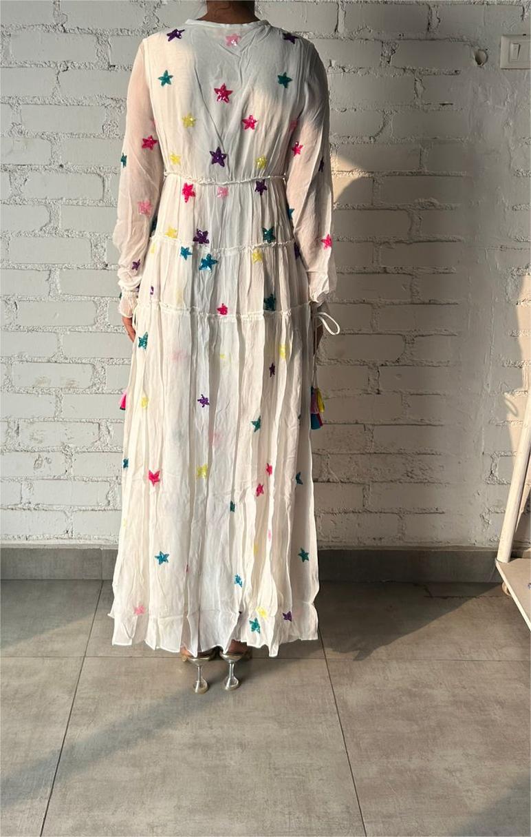 Stellar Long Dress | White