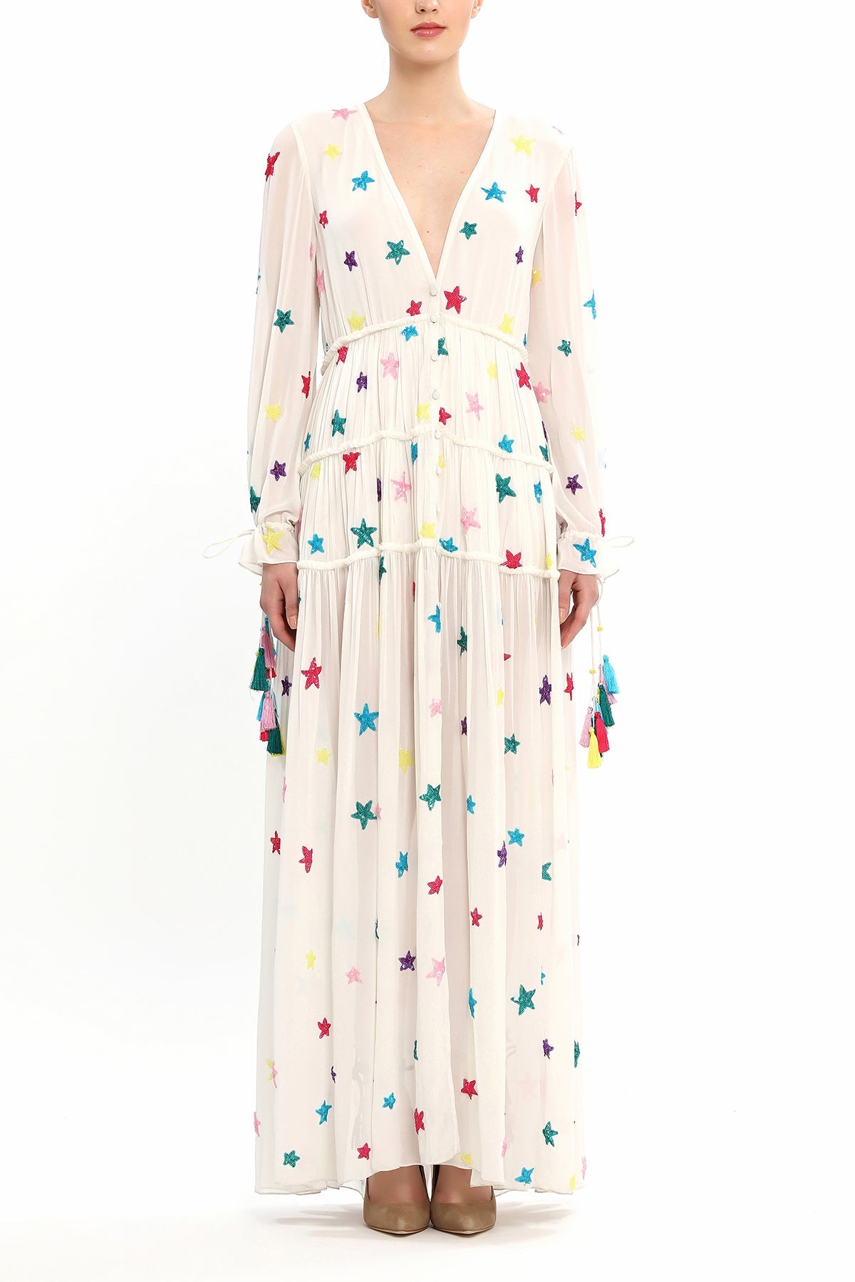 Stellar Long Dress | White
