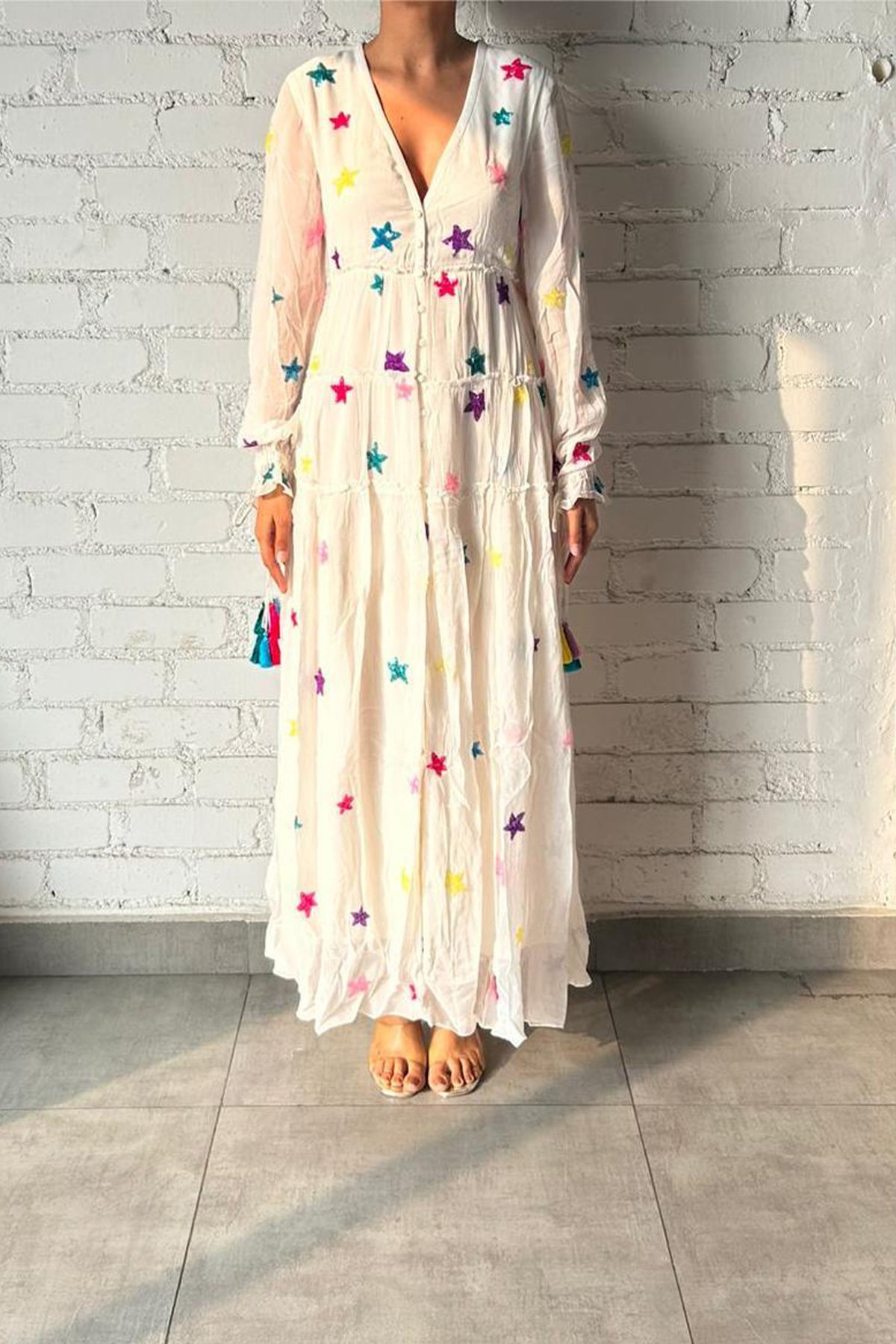 Stellar Long Dress | White