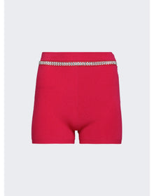 Rabanne | Women | Embellished Knit Shorts | Pink