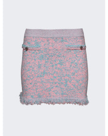 Rabanne | Women | Jupe Mini Skirt | Tweed Lurex Rose