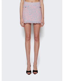 Rabanne | Women | Jupe Mini Skirt | Tweed Lurex Rose