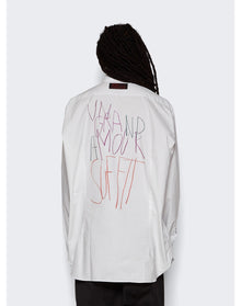 Raf Simons x Philippe Vandenberg | Men | Big Fit Shirt With Grand Amour Print | Pearl
