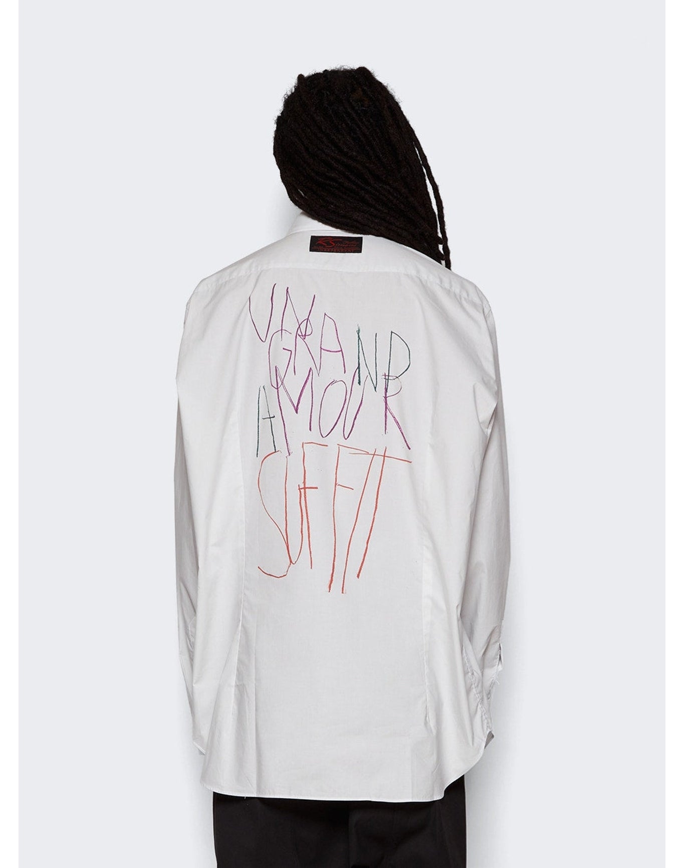 Raf Simons x Philippe Vandenberg | Men | Big Fit Shirt With Grand Amour Print | Pearl