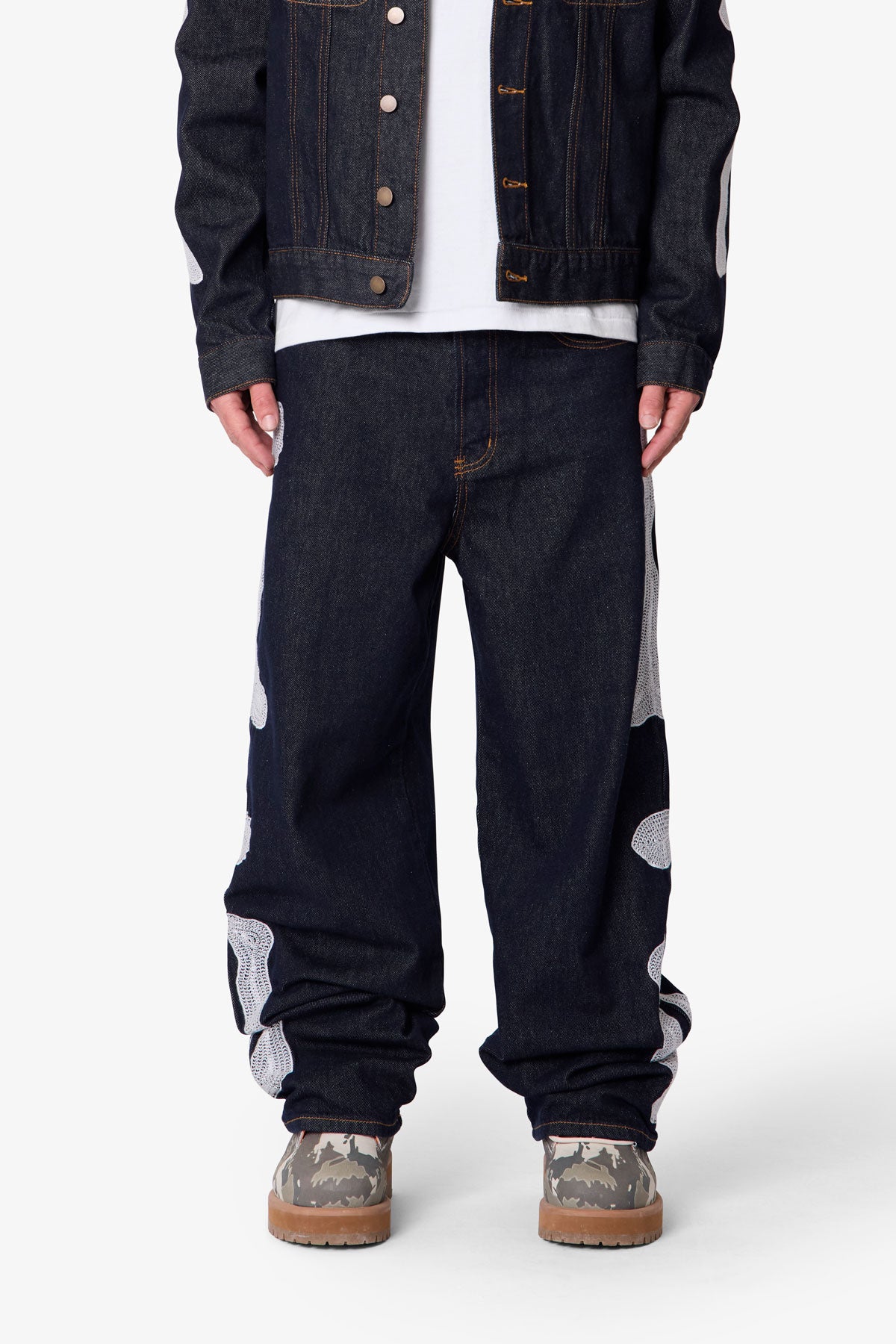 Raw Skeleton Ultra Baggy Denim | Rinsed Indigo