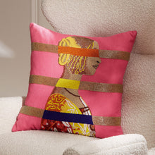 Renaissance Bars Beaded Pillow | Multi