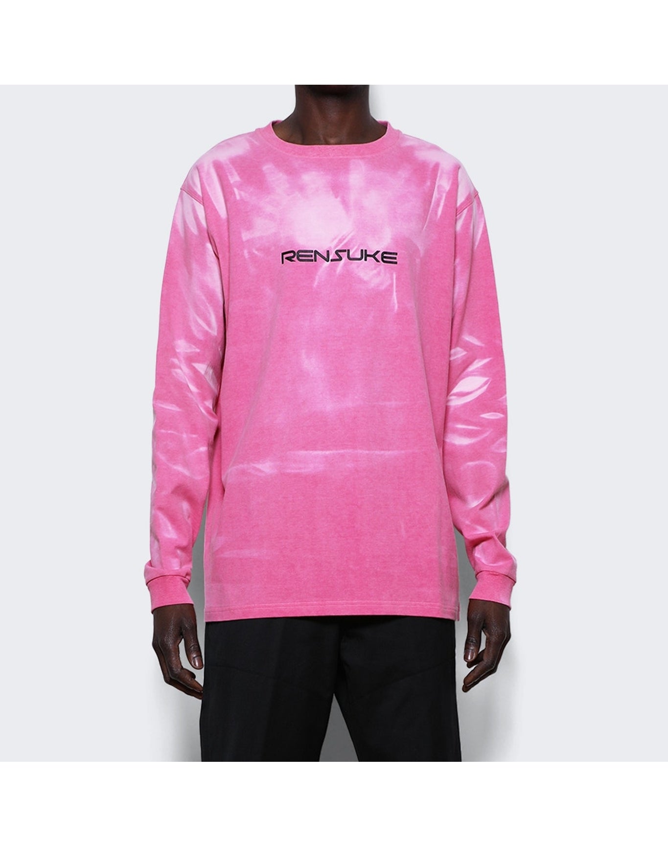 Rensuke Tokyo | Men | Long Sleeve Loose Fitting Tee | Pastel Pink