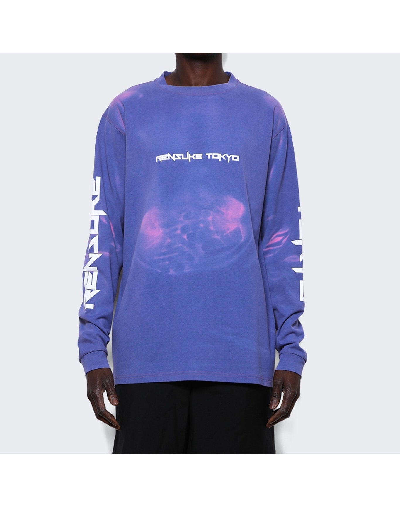 Rensuke Tokyo | Men | Long Sleeve Loose Fitting Tee | Purple