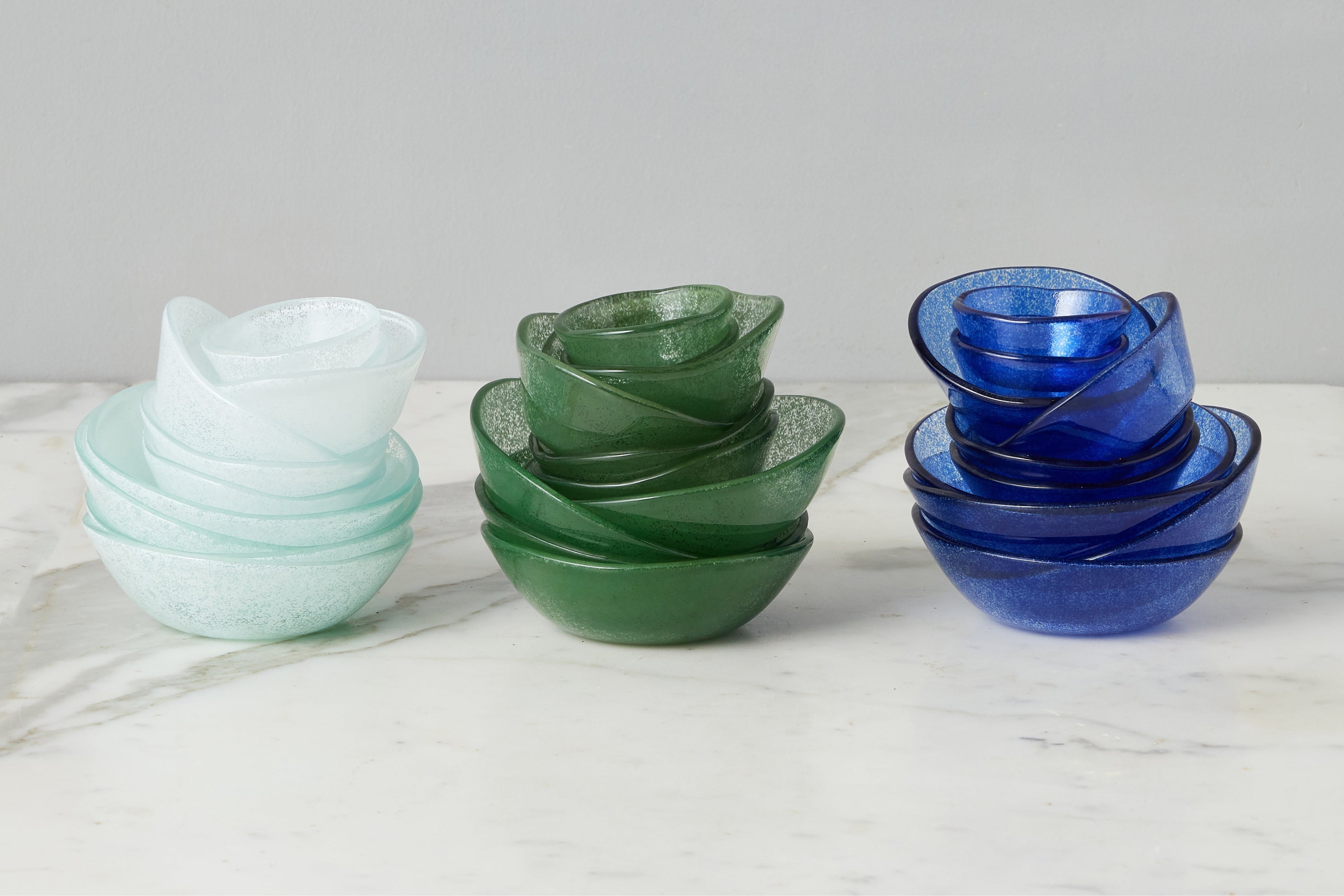 Glass Dipping Bowls | Navy Blue | Set of 4