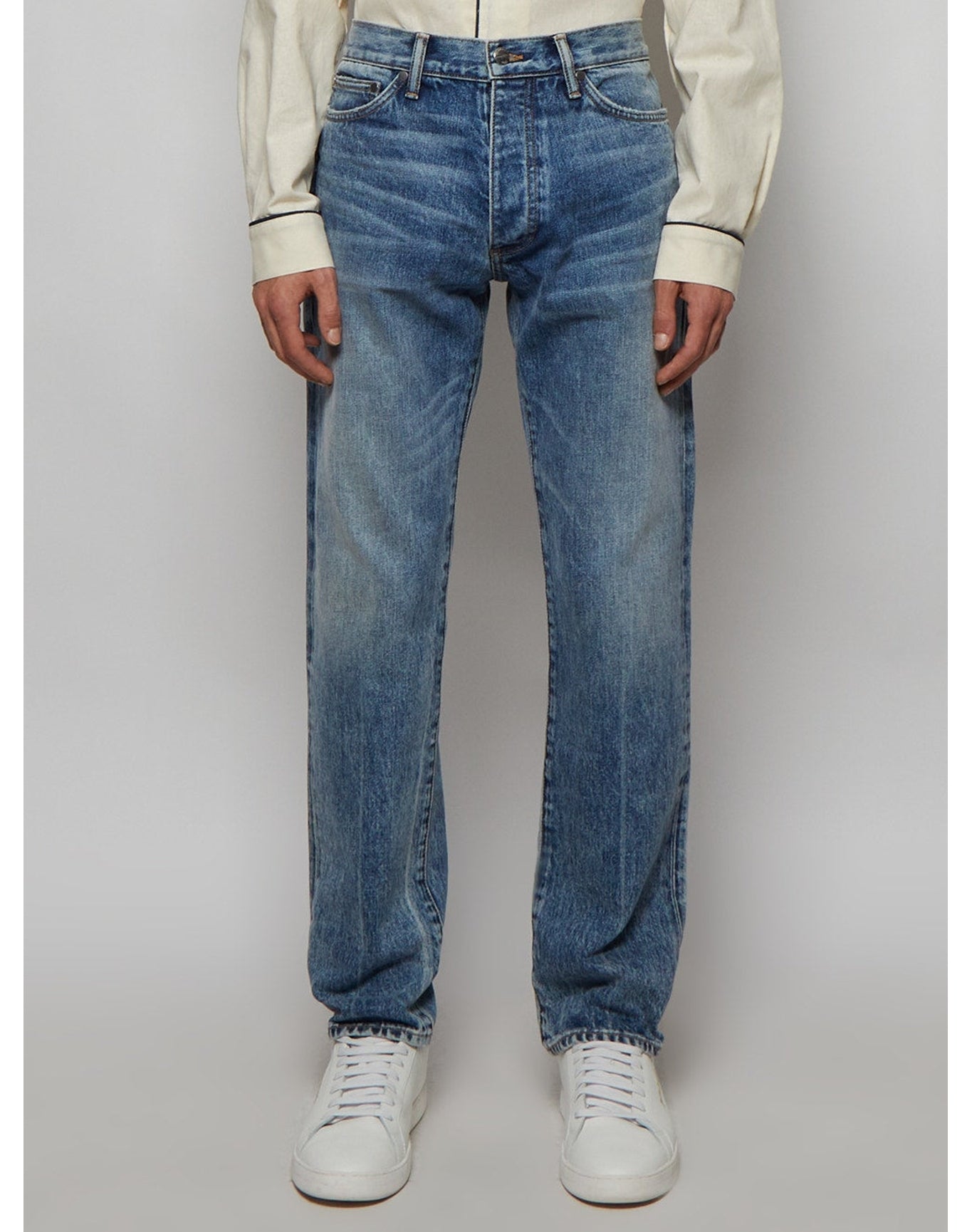 Rhude | Men | Classic Whisker Detail Jean | Indigo Blue