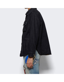 Rhude | Men | Denim Overshirt | Black