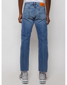 Rhude | Men | Embroidered Side Stripe Jean | Indigo Blue
