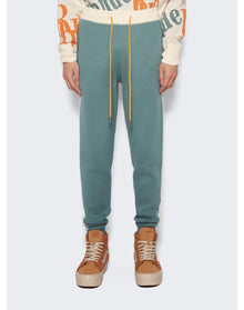 Rhude | Men | Knit Track Pants | Ivory x Sage