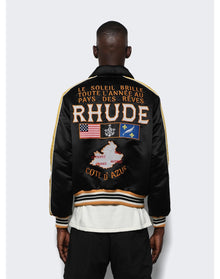 Rhude | Men | Le Soleil Bomber | Black x Mustard