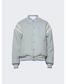 Rhude | Men | Lighting Varsity Jacket | Mint x Cream