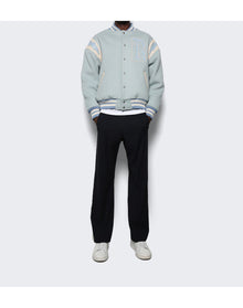 Rhude | Men | Lighting Varsity Jacket | Mint x Cream