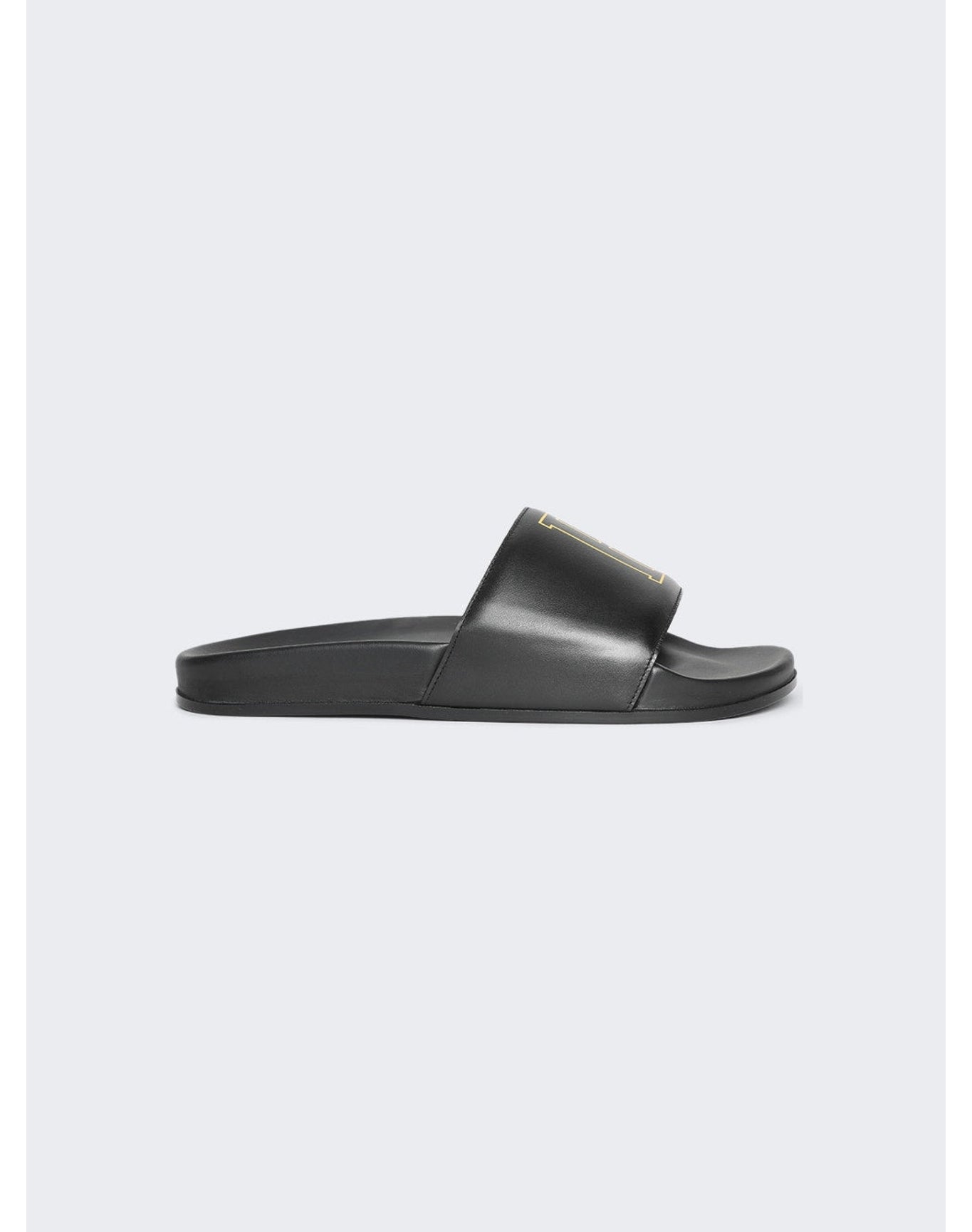 Rhude | Men | Logo Slides | Black x Yellow