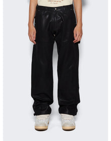 Rhude | Men | Oil Stain Reza Double Knee Jeans | Black